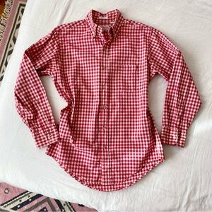 Vintage Gingham Button Down Shirt M